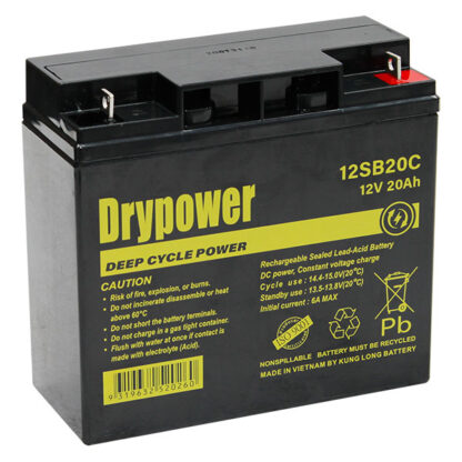 Drypower 12SB20C Deep Cycle Power Battery 20ah 12v