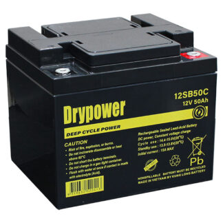 Drypower 12SB50CL Deep Cycle AGM Battery 50ah 12v