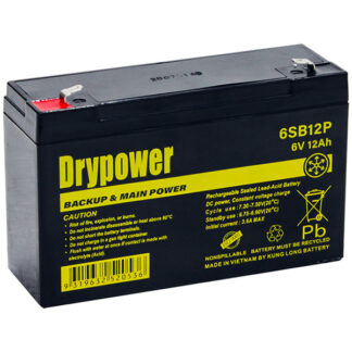 Drypower 6SB12P Backup and Main Power Battery 12ah 6v